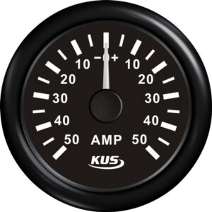 Kus amperemätare svart, med 50A, 12/24V