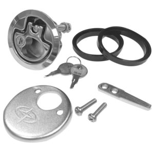 Durkbeslag Ø61,5, hål 50mm 2,5" rak regel låsbar 316P