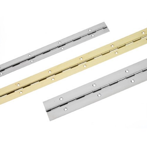 Pianogångjärn polerad mässing,  1000x40 mm