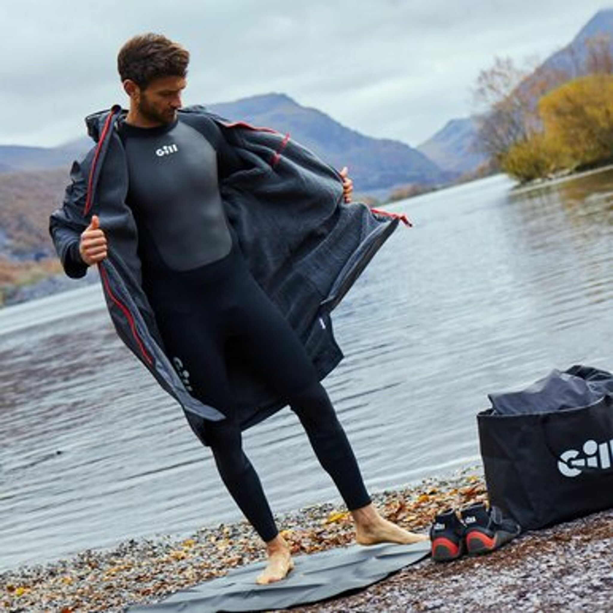 Gill 5024 Aqua Parka Ombytesjacka grå strl L - Bild 11