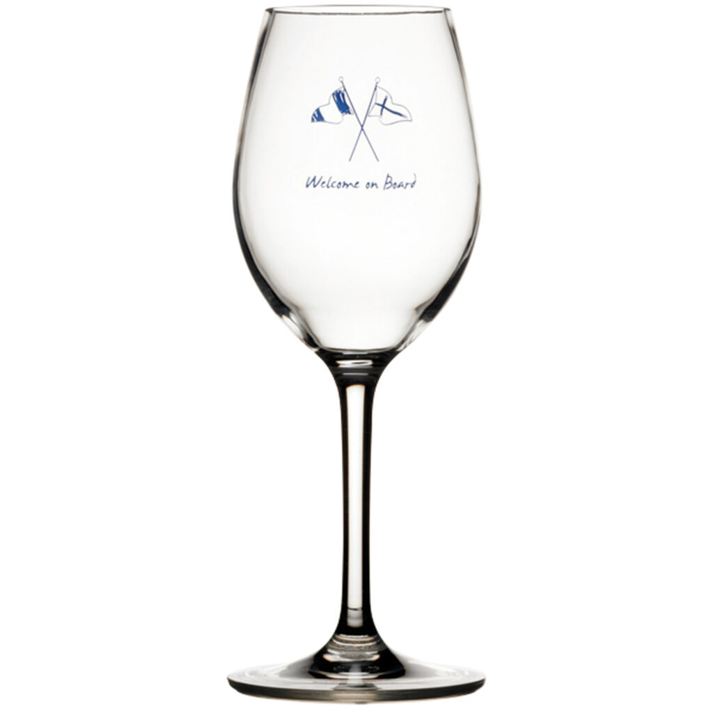 MB Welcome on board Vinglas Ø6 cm H21 cm 325 ml. 6 st
