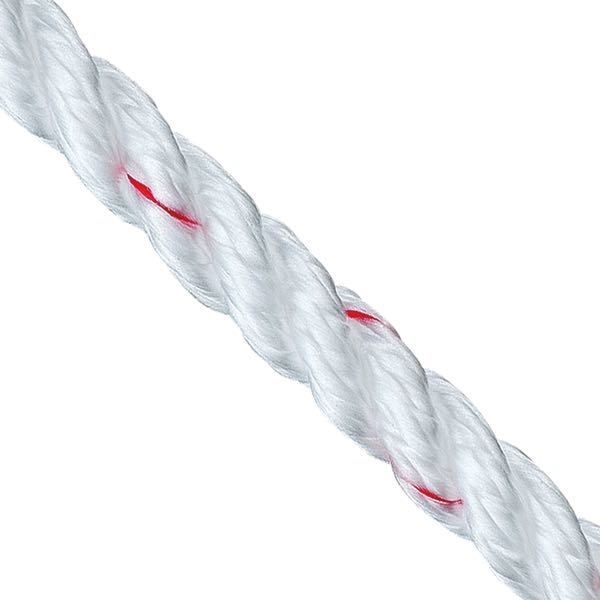 1852 Fenderlina 3-slagen vit p.p. Ø8 mm 2 meter 2 st