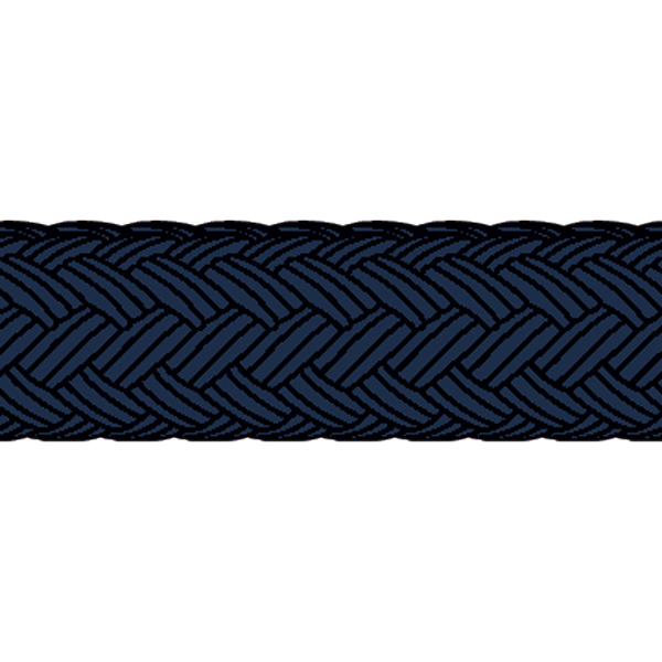 1852 Fenderlina db. flätad marin Ø8 mm 2 m 2 st
