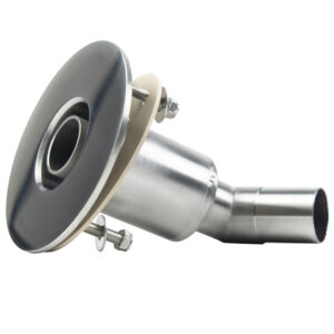 Bordgenomföring 90 grader Ø24mm anslutning RF AISI 316