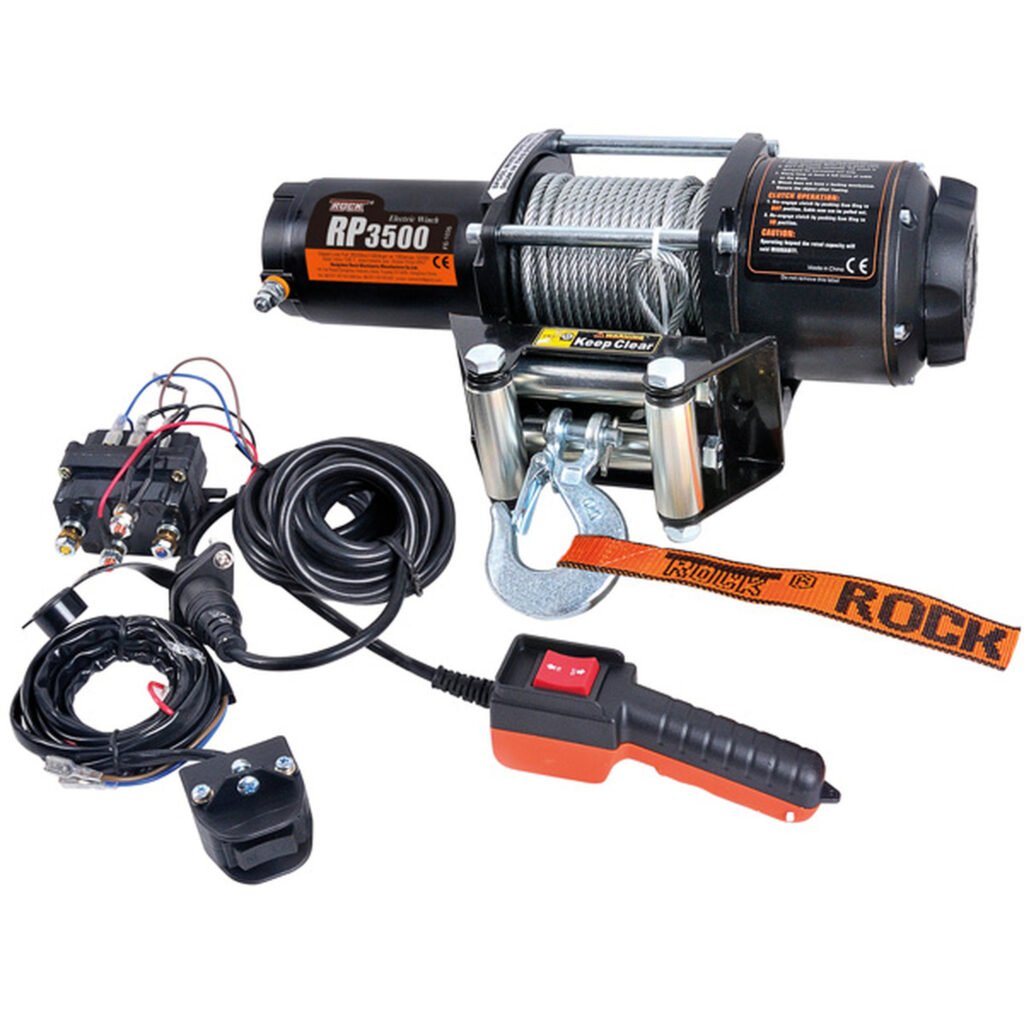 Rock RP3500 elektrisk trailervinsch 12 Vdc 3.1HK (2.3Kw) 1589kg