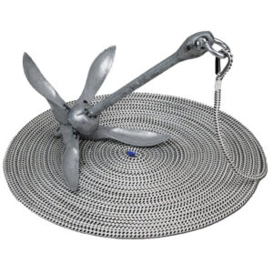 Ankarset, 6kg dragg 10mmx30m polyesterlina