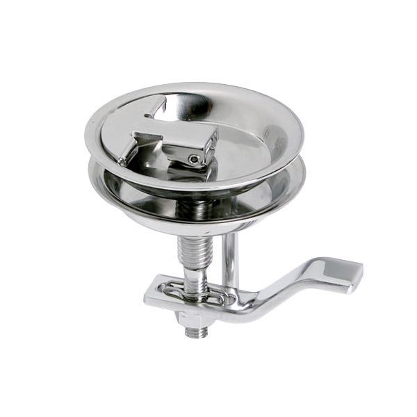 Durkbeslag fjäderförsett med stopp & lås Ø90mm RF stål