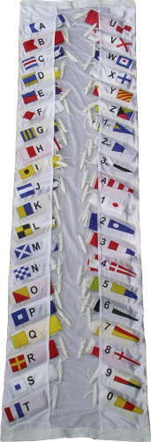 Signalställ, flaggor 30x23 cm, l=23m