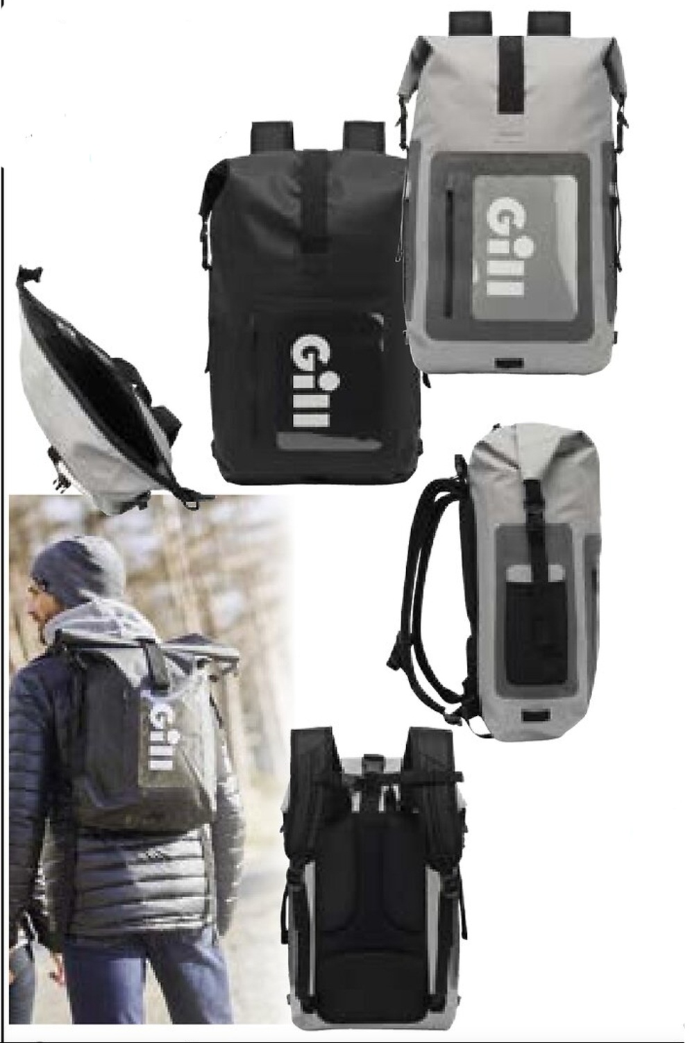 Gill L103 Voyager vattentät svart ryggsäck 30L - Bild 2