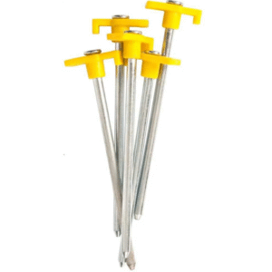 TÄLTPINNE KRAFTIG GUL HAKE 5-PACK
