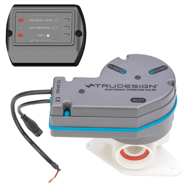 Trudesign Elektrisk Y-ventil med panel, 12- 24V