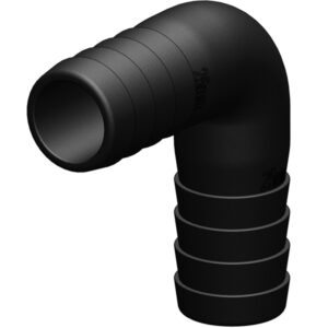 Trudesign Vinkelstycke 90° 38mm svart
