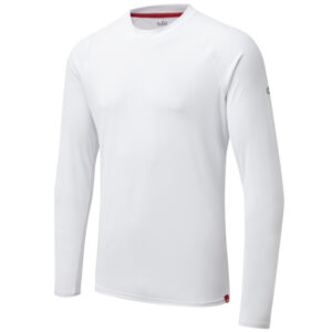 Gill UV011 Herr UV Tec T-Shirt Lång Vit Str S