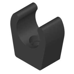 Whale mont.klämma 15mm svart bulk 100 st