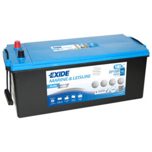 Exide Dual AGM batteri med poler på samma sida, 180 Amp