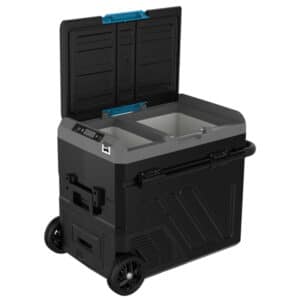 Iceberg 60L kompressorkylbox, hjul, 2-delad kyl/frys